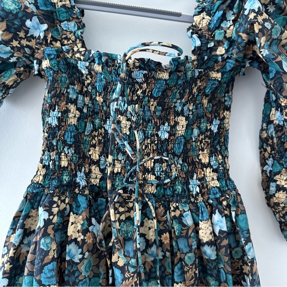Bijou Dress in Blue Floral- Doen - Picture 5 of 6